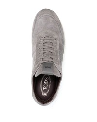 graue Wildleder niedrige Sneakers von Tod's