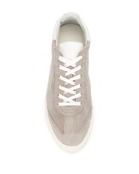 graue Wildleder niedrige Sneakers von Ghoud