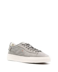 graue Wildleder niedrige Sneakers von Santoni