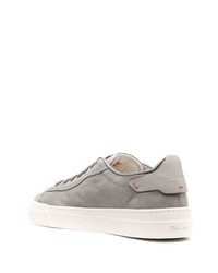 graue Wildleder niedrige Sneakers von Santoni