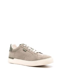 graue Wildleder niedrige Sneakers von Coach