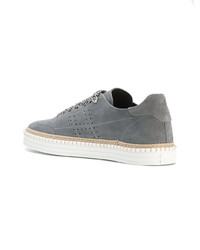 graue Wildleder niedrige Sneakers von Hogan