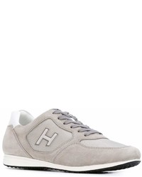 graue Wildleder niedrige Sneakers von Hogan