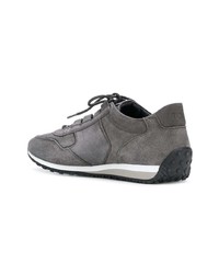 graue Wildleder niedrige Sneakers von Tod's