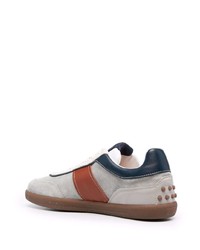 graue Wildleder niedrige Sneakers von Tod's