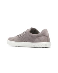 graue Wildleder niedrige Sneakers von Tod's