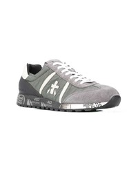 graue Wildleder niedrige Sneakers von Premiata