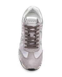 graue Wildleder niedrige Sneakers von White Premiata