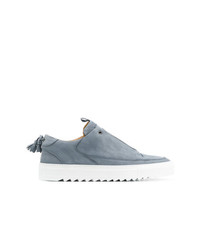 graue Wildleder niedrige Sneakers von Mason Garments