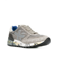 graue Wildleder niedrige Sneakers von Premiata