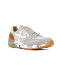 graue Wildleder niedrige Sneakers von White Premiata