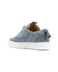 graue Wildleder niedrige Sneakers von Mason Garments