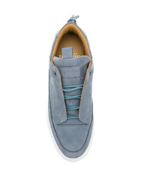 graue Wildleder niedrige Sneakers von Mason Garments