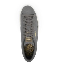 graue Wildleder niedrige Sneakers von Puma