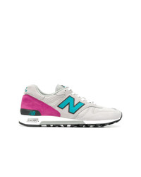 graue Wildleder niedrige Sneakers von New Balance