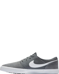 graue Wildleder niedrige Sneakers von Nike SB