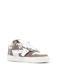 graue Wildleder niedrige Sneakers von Off-White