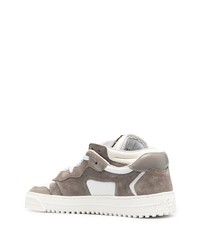 graue Wildleder niedrige Sneakers von Off-White