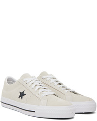 graue Wildleder niedrige Sneakers von Converse