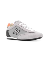 graue Wildleder niedrige Sneakers von Hogan