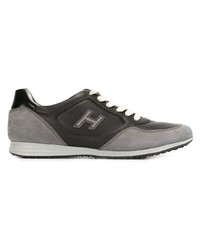 graue Wildleder niedrige Sneakers von Hogan