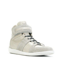 graue Wildleder niedrige Sneakers von Maison Margiela