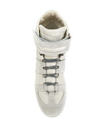 graue Wildleder niedrige Sneakers von Maison Margiela