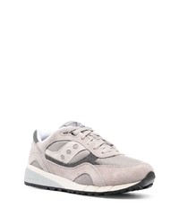 graue Wildleder niedrige Sneakers von Saucony