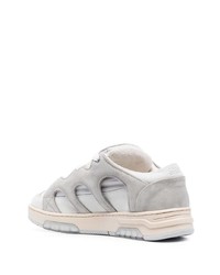 graue Wildleder niedrige Sneakers von Paura