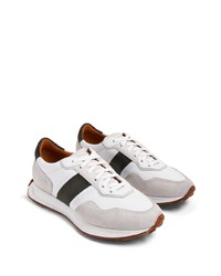 graue Wildleder niedrige Sneakers von Magnanni