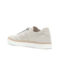 graue Wildleder niedrige Sneakers von Hogan