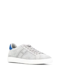 graue Wildleder niedrige Sneakers von Hogan