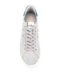 graue Wildleder niedrige Sneakers von Hogan