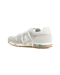 graue Wildleder niedrige Sneakers von White Premiata