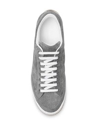 graue Wildleder niedrige Sneakers von Burberry