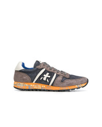 graue Wildleder niedrige Sneakers von Premiata