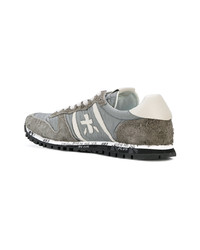 graue Wildleder niedrige Sneakers von Premiata