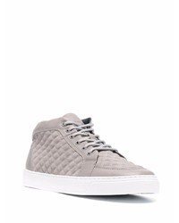 graue Wildleder niedrige Sneakers von Leandro Lopes