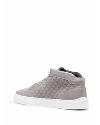 graue Wildleder niedrige Sneakers von Leandro Lopes