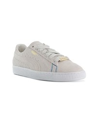 graue Wildleder niedrige Sneakers von Puma