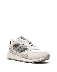 graue Wildleder niedrige Sneakers von Saucony