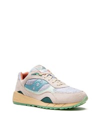 graue Wildleder niedrige Sneakers von Saucony