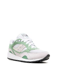 graue Wildleder niedrige Sneakers von Saucony