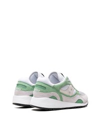 graue Wildleder niedrige Sneakers von Saucony