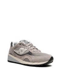 graue Wildleder niedrige Sneakers von Saucony