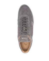 graue Wildleder niedrige Sneakers von Tod's