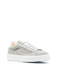 graue Wildleder niedrige Sneakers von Doucal's