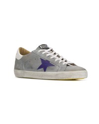 graue Wildleder niedrige Sneakers von Golden Goose