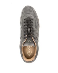 graue Wildleder niedrige Sneakers von Tod's