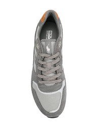 graue Wildleder niedrige Sneakers von Polo Ralph Lauren